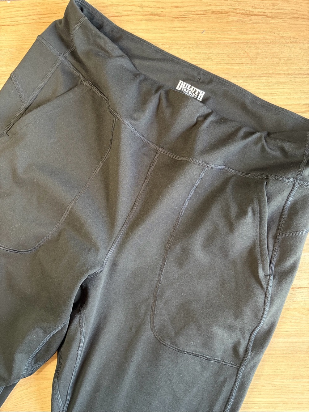 Duluth Trading Co NOGA Classic Straight Leg Pants Black Medium Regular Lycra